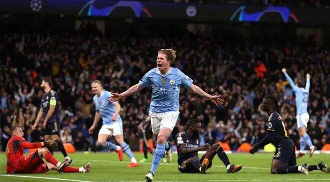 曼城连续5个赛季对阵皇马,成为欧冠历史上持续性最强的对手